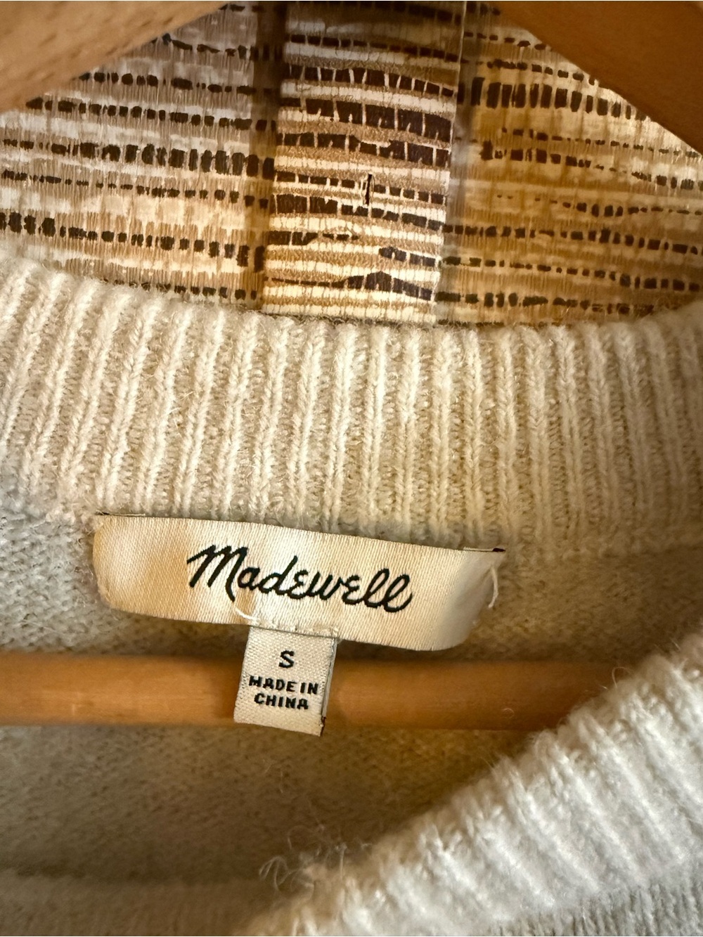 Madewell Sweater Women’s Small Crofton Striped Pullover Wool Alpaca Blend - Picture 12 of 13